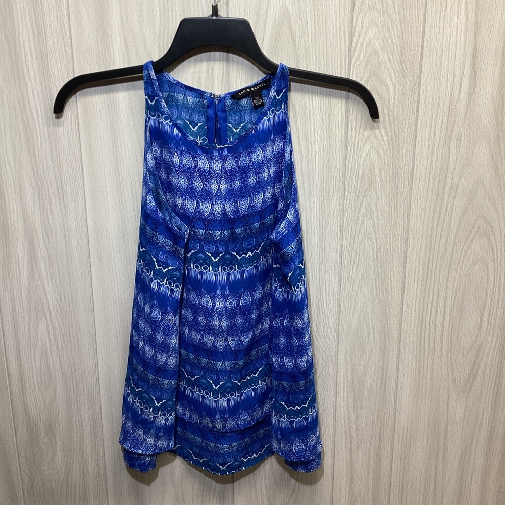 ZAC & RACHEL Women's (Size‎ S ) Sleeveless round Neck Zip Back Shirt